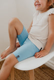 BIKER SHORTS - DUSTY BLUE - Flynn Jaxon