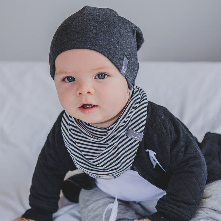 SLOUCHY BEANIE - CHARLIE (Charcoal) - Flynn Jaxon