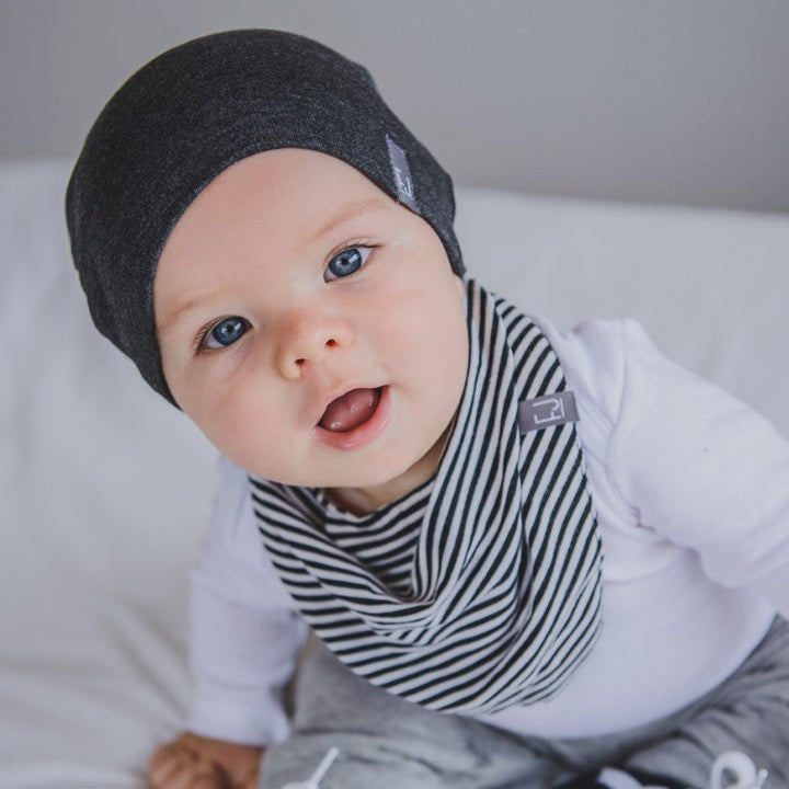 SLOUCHY BEANIE - CHARLIE (Charcoal) - Flynn Jaxon