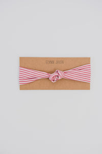 HEADBAND - LILAH (Pink+Milk Stripe) - Flynn Jaxon