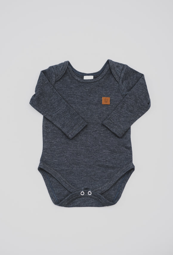 BABY VEST - DENIM LONG SLEEVE - Flynn Jaxon