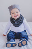 INFINITY SCARF - LONDON (Charcoal) - Flynn Jaxon