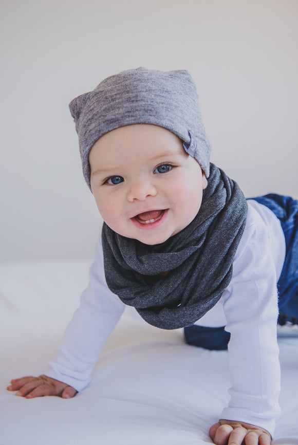 INFINITY SCARF - LONDON (Charcoal) - Flynn Jaxon