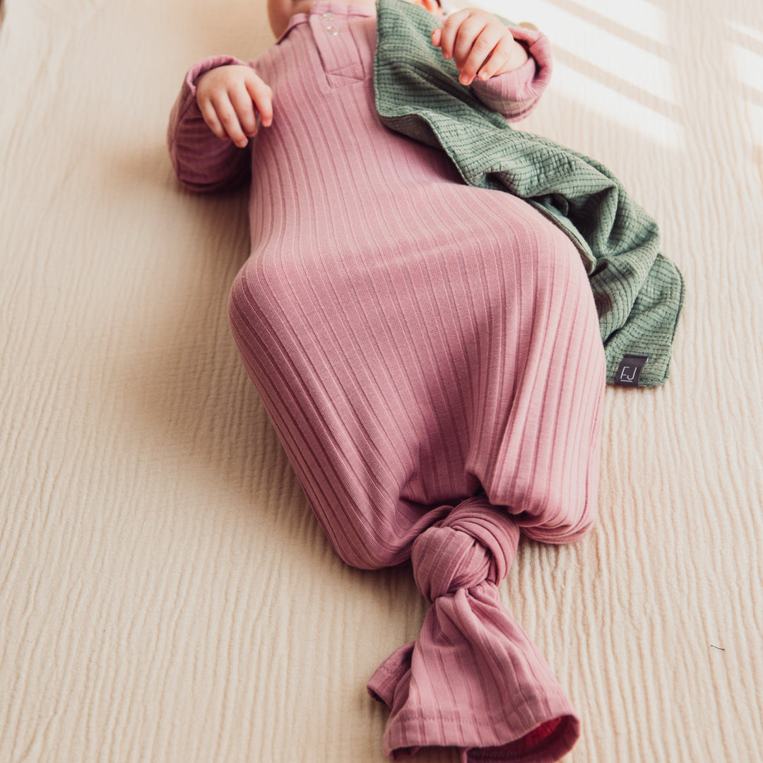 KNOTTED GOWN - ROSE - Flynn Jaxon