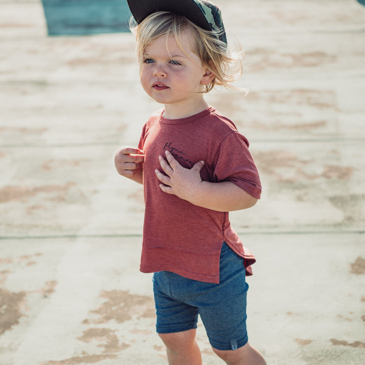 BIKER SHORTS - DENIM BLUE - Flynn Jaxon