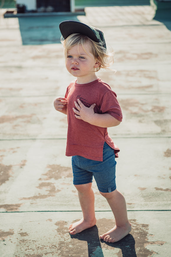 BIKER SHORTS - DENIM BLUE - Flynn Jaxon