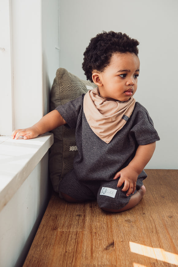 BOXY ONESIE - CHARCOAL - Flynn Jaxon