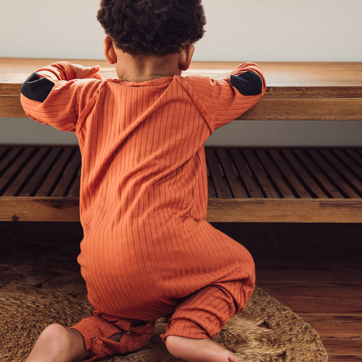 RAGLAN ONESIE - RILIE (Rust) - Flynn Jaxon