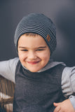 SLOUCHY BEANIE - BANDIT (Black Stripe Knit) - Flynn Jaxon