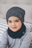 SLOUCHY BEANIE - MAVERICK (Charcoal Melange) - Flynn Jaxon