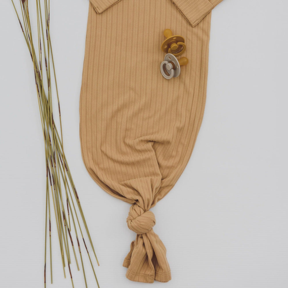 KNOTTED GOWN - TAN - Flynn Jaxon
