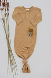 KNOTTED GOWN - TAN - Flynn Jaxon