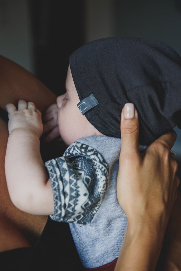 SLOUCHY BEANIE - OTTO (Ebony) - Flynn Jaxon