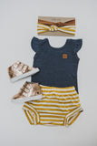 BABY VEST - DENIM FRILLED - Flynn Jaxon