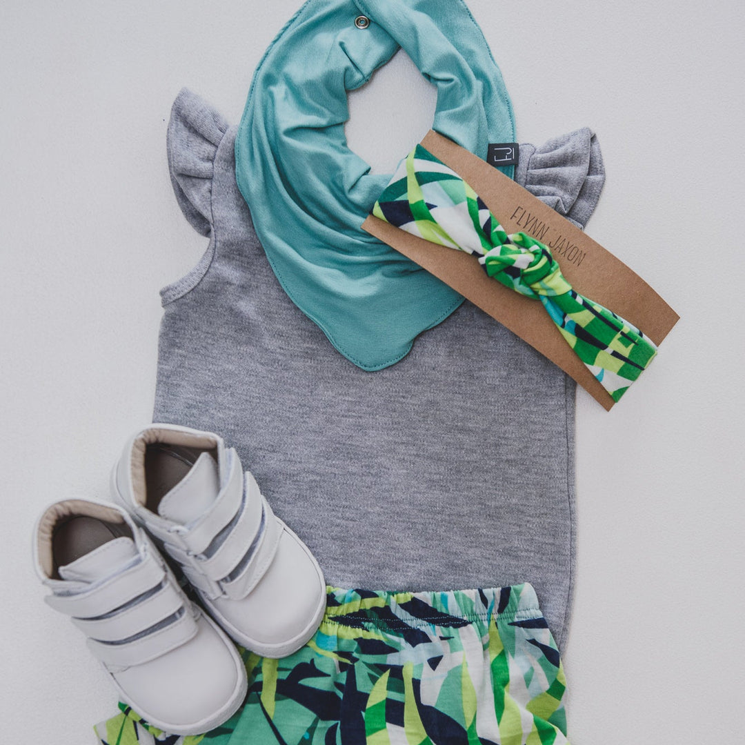 BANDANA BIB - TAYLOR (Turquoise) - Flynn Jaxon