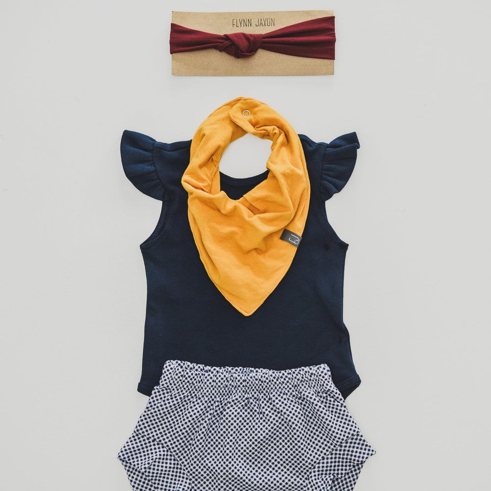 BANDANA BIB - CHLOE (Mustard Yellow) - Flynn Jaxon