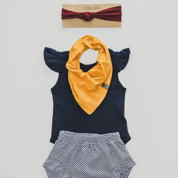 BANDANA BIB - CHLOE (Mustard Yellow) - Flynn Jaxon