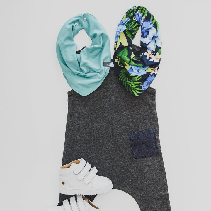 BANDANA BIB - TAYLOR (Turquoise) - Flynn Jaxon