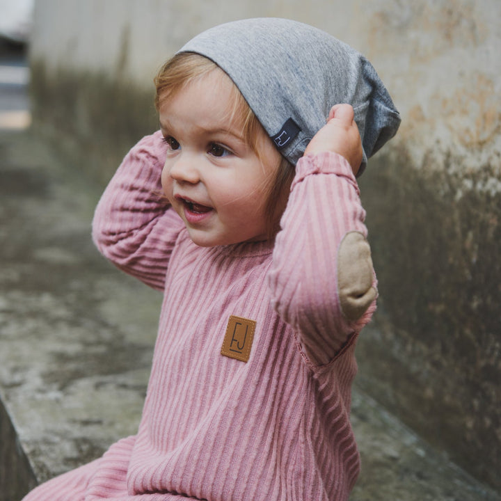 SLOUCHY BEANIE - GRAYER (Light Grey) - Flynn Jaxon