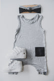 ROMPER - DAKOTA ORIGINAL (Light Grey Cropped) - Flynn Jaxon