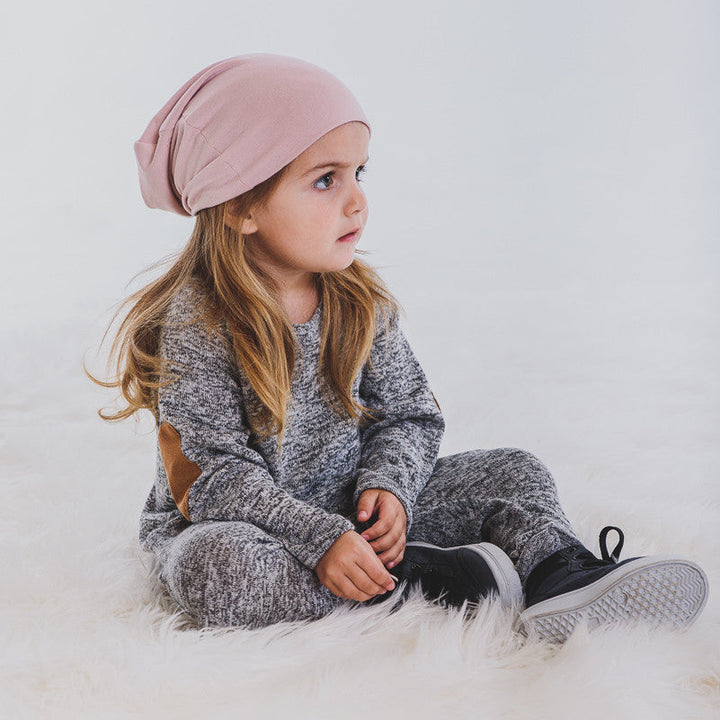 SLOUCHY BEANIE - LOLA (Dusty Pink) - Flynn Jaxon