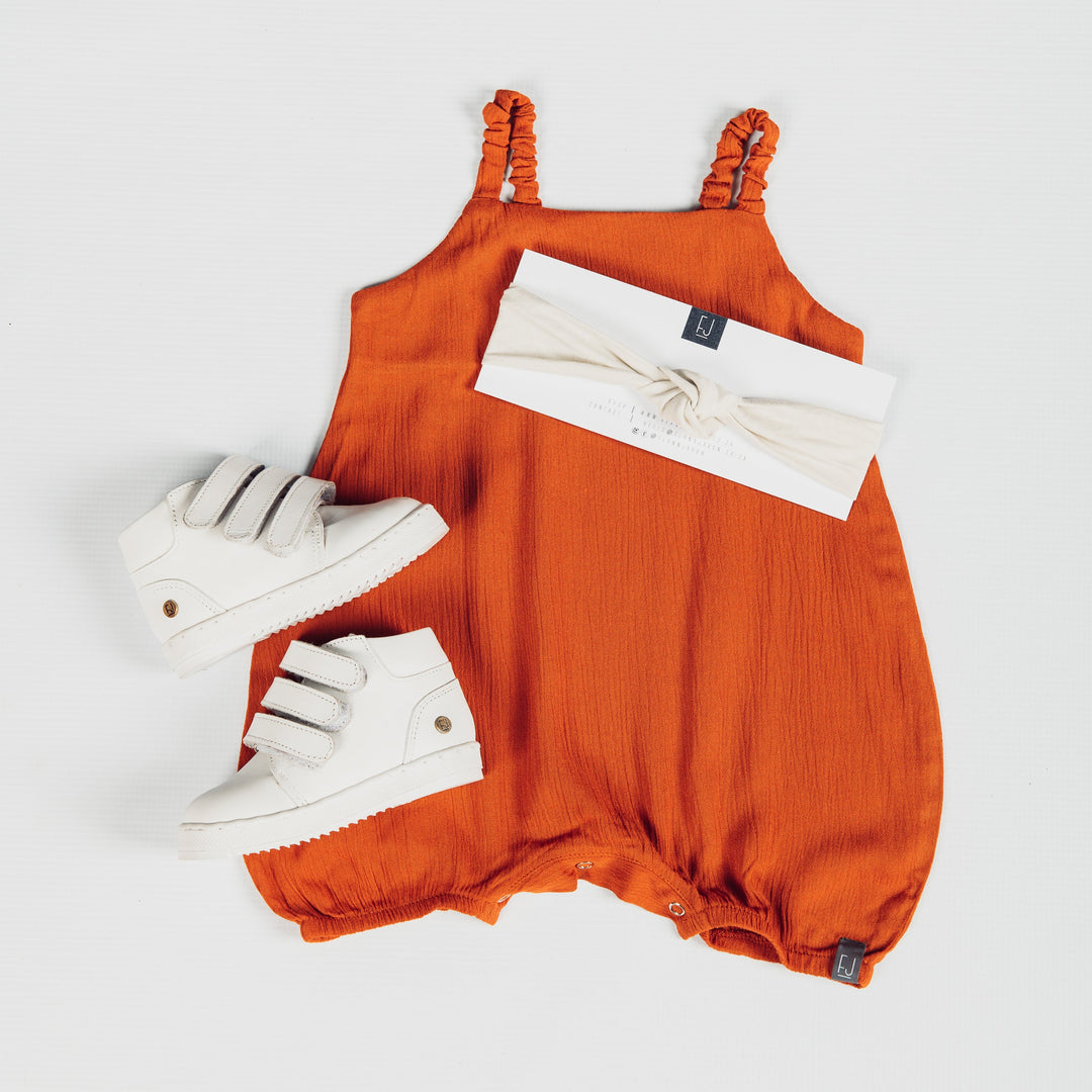 BUBBLE ROMPER - RUST - Flynn Jaxon