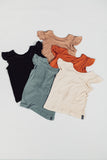 FRILL TEE - DUSTY BLUE - Flynn Jaxon
